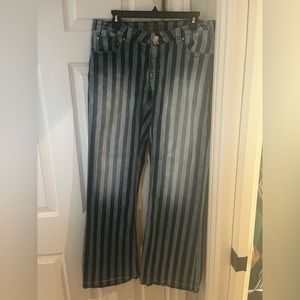 Rock & Roll Cowgirl stripe flare jeans
